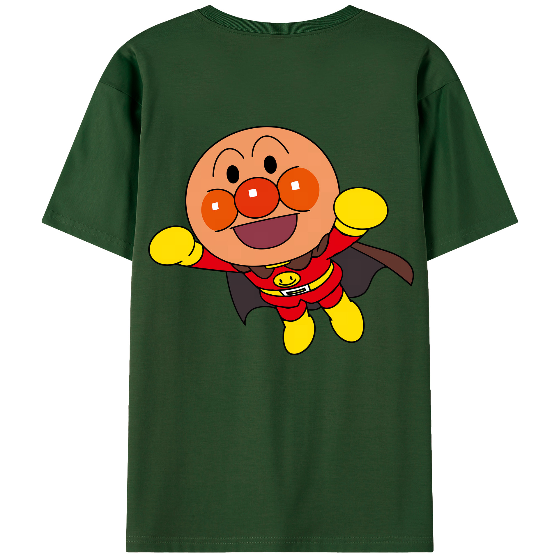 （画像用） アンパンマン Anpanman 綿100％半袖Tシャツ（背面プリント）